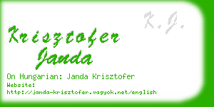 krisztofer janda business card